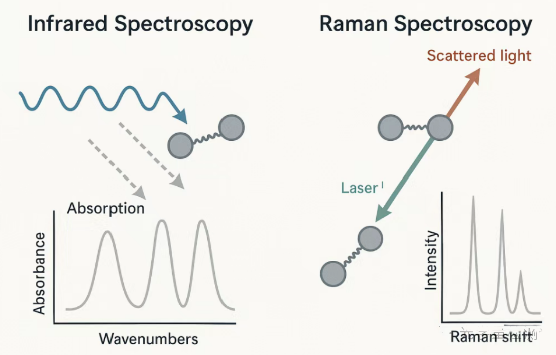 Come distinguere tra spettroscopia infrarossa e spettroscopia Raman